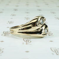 Edwardian Double Snake Diamond Band
