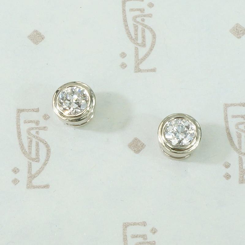 Vintage Diamond Stud Earrings