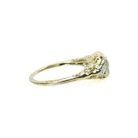 Vintage Yellow gold Filigree Diamond Ring