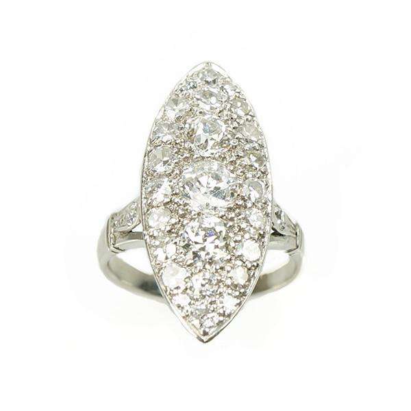 An Old European Cut Pavé Diamond Beauty