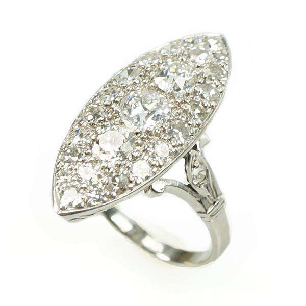 An Old European Cut Pavé Diamond Beauty