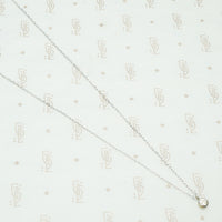 bezel set oec diamond pendant in 14k white gold