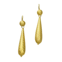 Gold Late Georgian Day and Night Earrings