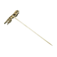 Victorian Rose Cut Diamond Set Dog Stick Pin