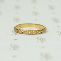 Perfect Vintage 14k Forget me Not Wedding Band