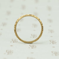 Perfect Vintage 14k Forget me Not Wedding Band
