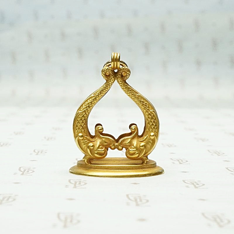 Enchanting 18k Gold Dolphin Fob