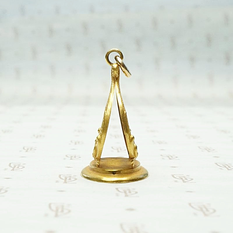 Enchanting 18k Gold Dolphin Fob