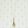 Yellow Gold Edwardian Filigree Lavaliere