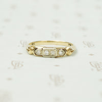 Detailed Vintage Diamond Band