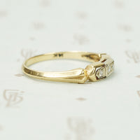 Detailed Vintage Diamond Band