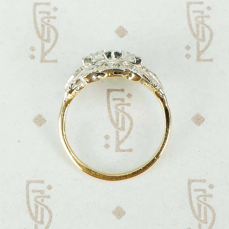 Vintage 1930's Double Diamond Ring