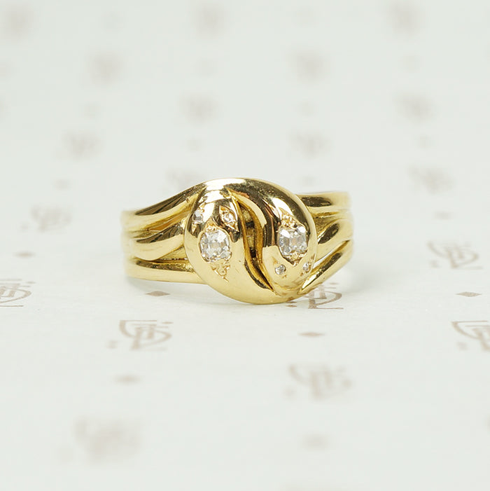 Spooning Snakes A Victorian Love Token Ring