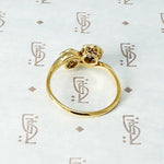 Double Starry Flower Diamond Cluster Ring