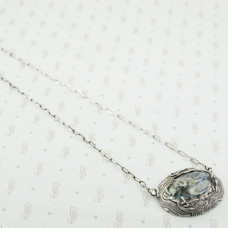 Vintage Silver Dragon Necklace
