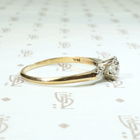 Classic 1940s Two-Tone Diamond Engagement Ring