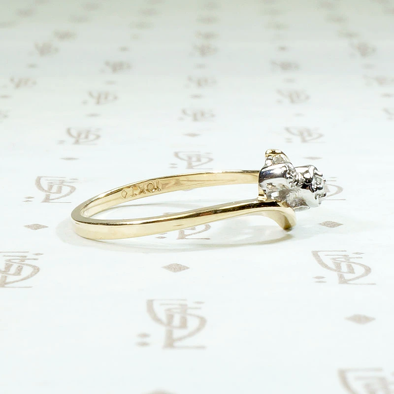 Assymetrical Diamond Blossom Ring