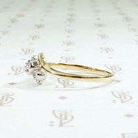 Assymetrical Diamond Blossom Ring