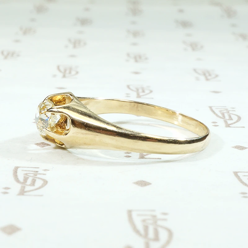 Fabulously Funky Old Mine Diamond in Belcher Engagement Ring
