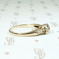 Stylish Retro Diamond Engagement Ring