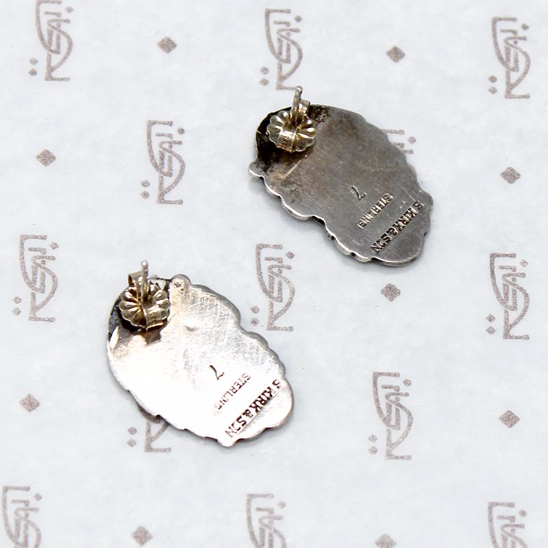 Romantic Floral Silver Earrings by S. Kirk & Son