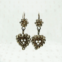 Hearts & Flowers Dark Sparkle Earrings
