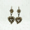 Hearts & Flowers Dark Sparkle Earrings