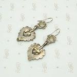 Hearts & Flowers Dark Sparkle Earrings