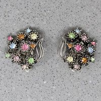 Pretty Pastel Bouquet Costume Earrings