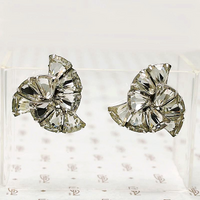 Sparkling Spiral Clip On Earrings by Eisenberg