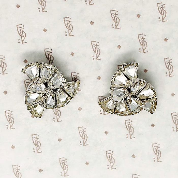 Sparkling Spiral Clip On Earrings by Eisenberg