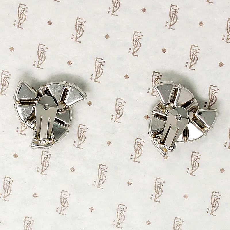 Sparkling Spiral Clip On Earrings by Eisenberg