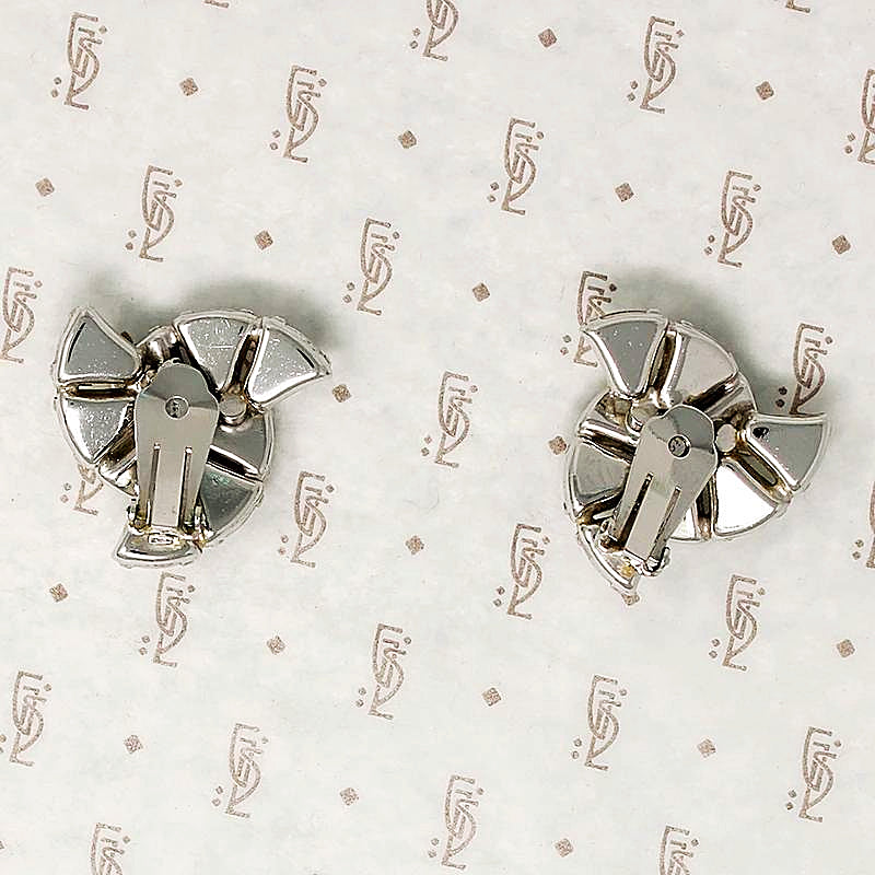 Sparkling Spiral Clip On Earrings by Eisenberg