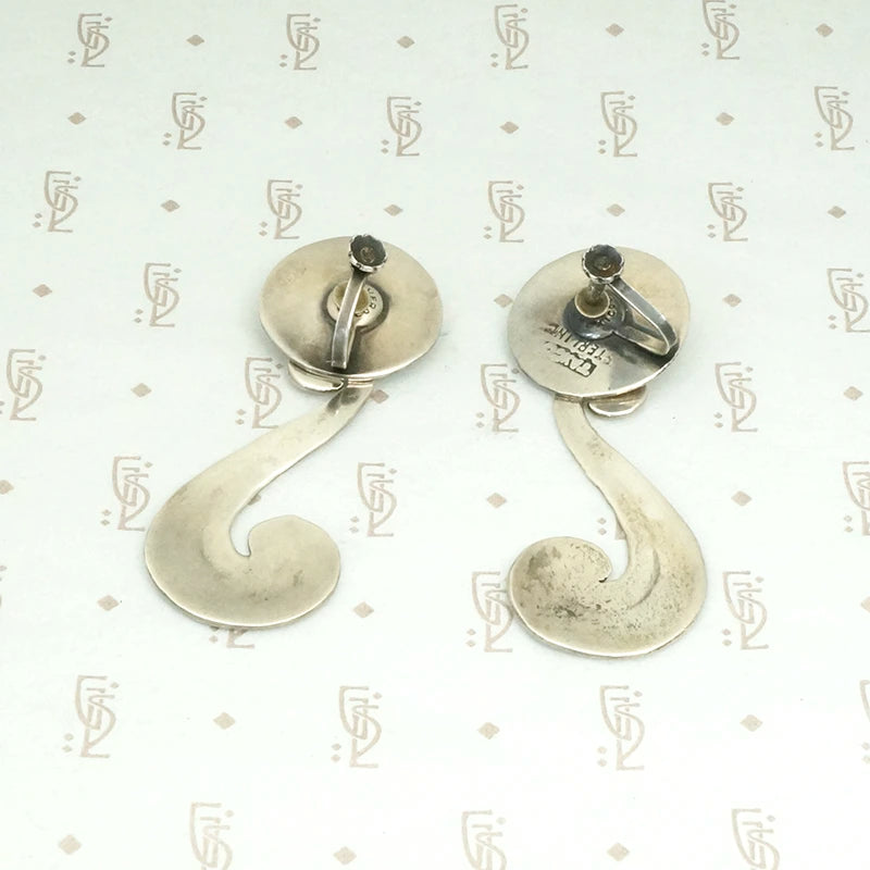 Mexican Modernist Earrings with a Saucy Swing