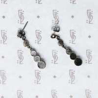 Glittering Paste Art Deco Drop Earrings