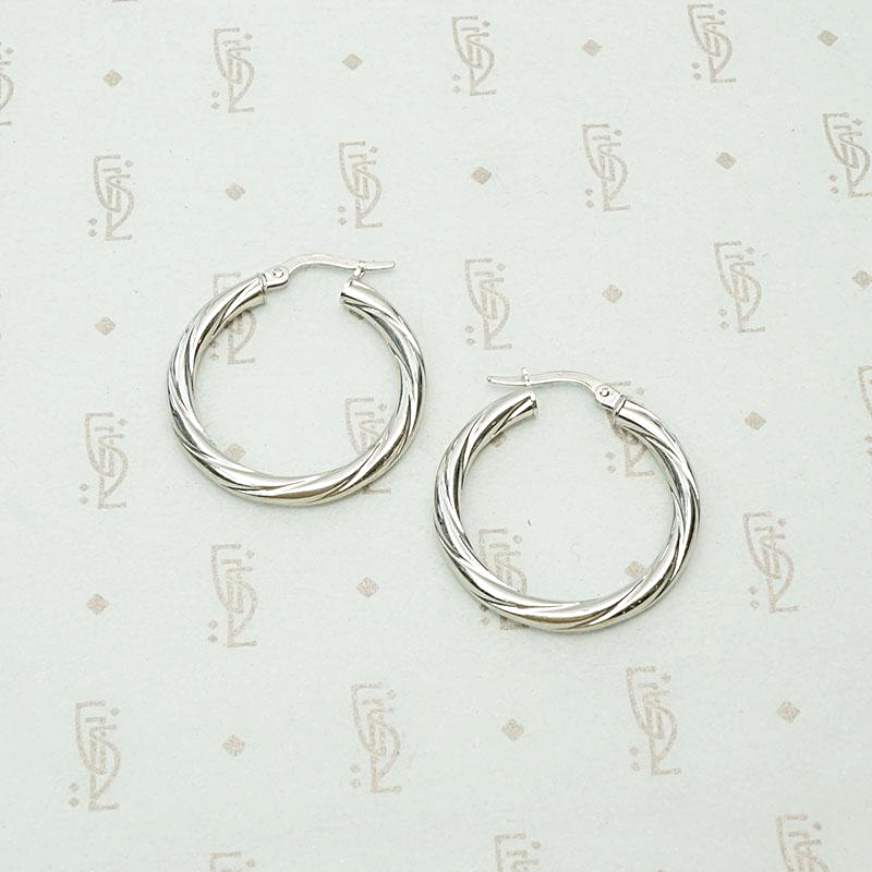 New Favorite White Gold Hoop Earrings