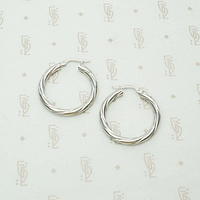 New Favorite White Gold Hoop Earrings