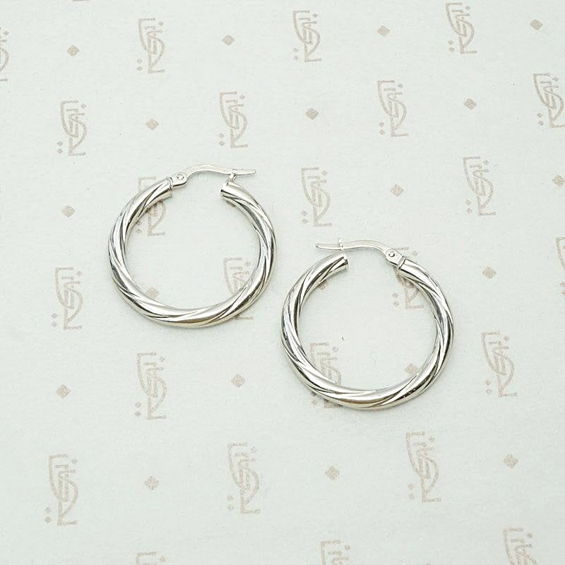 New Favorite White Gold Hoop Earrings