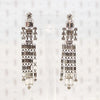 Incredible Cascading Rhinestone Earrings by Weiss