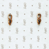 Vintage Rosy Chain Link Earrings