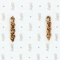 Glowing Rose Gold Filled Link Earrings