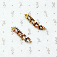 Glowing Rose Gold Filled Link Earrings