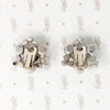 Shining Star White Rhinestone Cluster Earrings