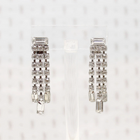 Sparkle & Swing Rhinestone Fringe Earrings