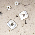 Sterling Silver Studs with Red Gems