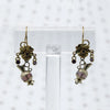 Violets & Amphorae Gilt Earrings