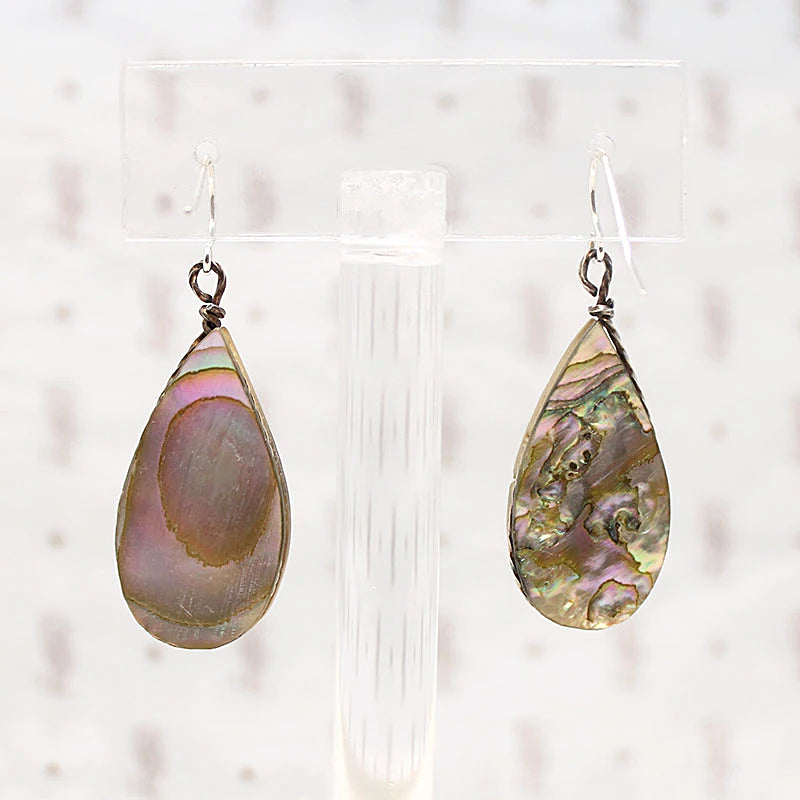 Mystical Abalone Earrings with Sterling Details
