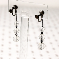 Glamorous 1920s Rock Crystal Earrings