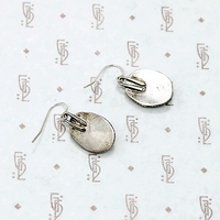 Vintage Dangle Earrings with Turquoise in Silver