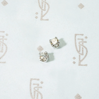Pretty & Petite Diamond Studs in Platinum